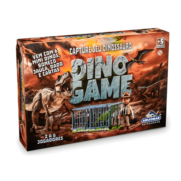 Jogo de Mesa Dinogame Capture o Dinossauro Adijomar