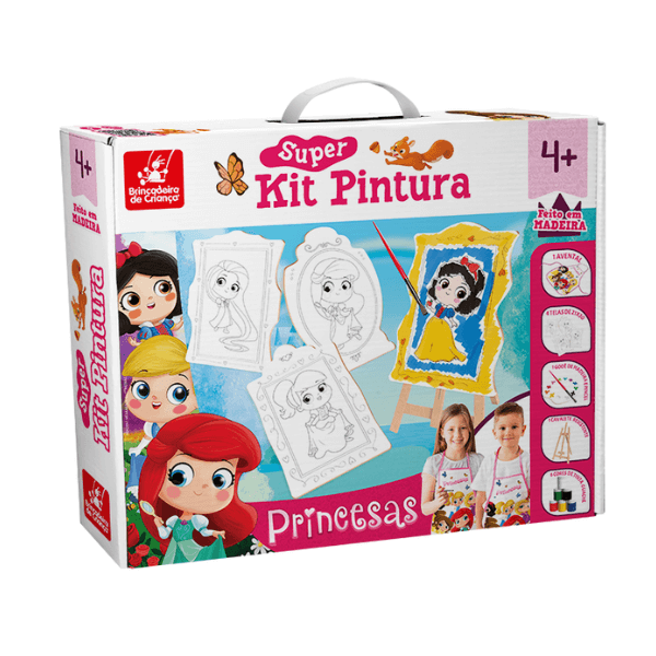 Super Kit de Pintura Unicórnio Brincadeira de Criança