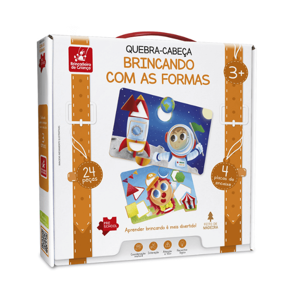 Quebra-cabeça Brincando com as Formas Brincadeira de Criança