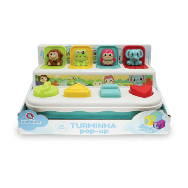 Brinquedo para Bebês Turminha Pop Up Animais Polibrinq