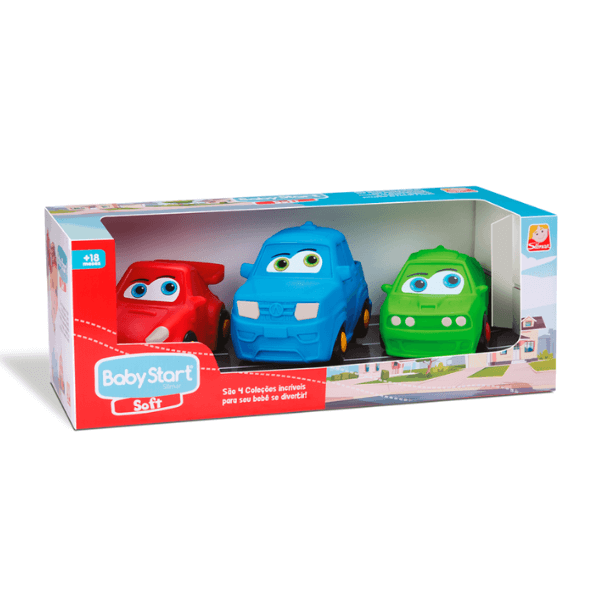 Coleção Sport 3 Carrinhos Baby Soft Silmar