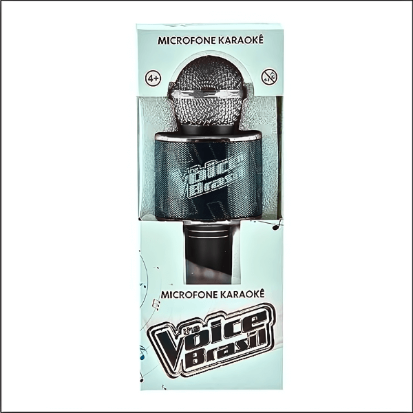 Microfone Karaokê The Voice Preto CKS