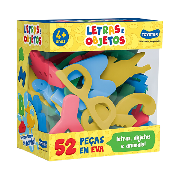 Kit em EVA Letras e Objetos Toyster