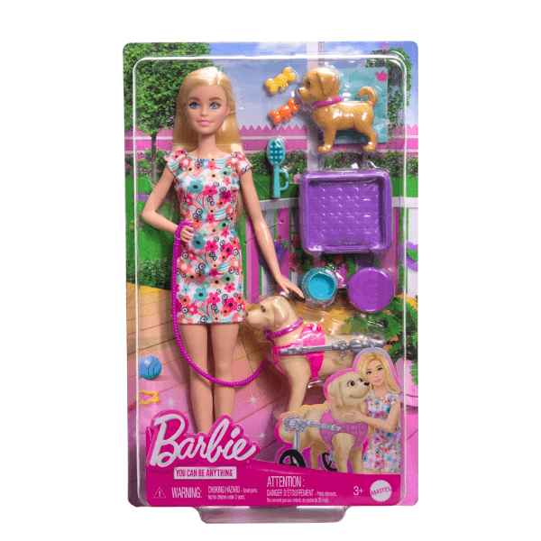 Boneca Barbie Passeio de Animais de Estimação com Cadeira de Rodas Mattel