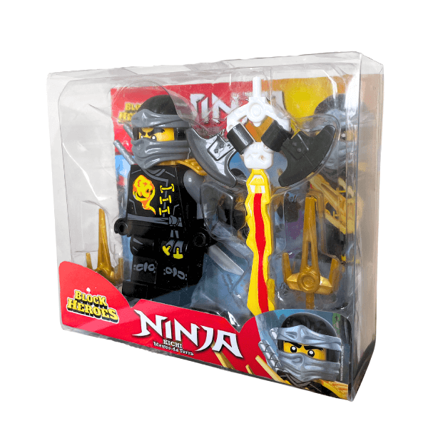 Boneco Block Heroes Ninja Polibrinq