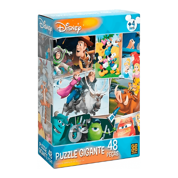 Quebra-Cabeça Gigante 48 Peças Disney Grow
