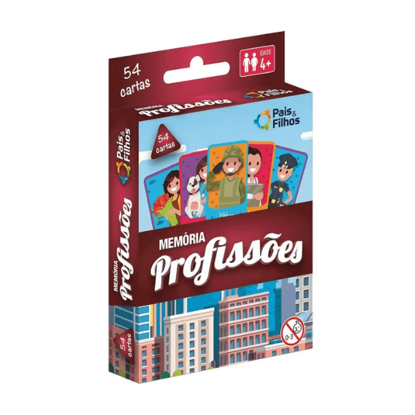 Jogo Memória Profissões 54 Cartas Pais e Filhos