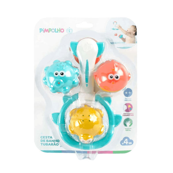 Brinquedo de Banho Cesta Tubarão Pimpolho
