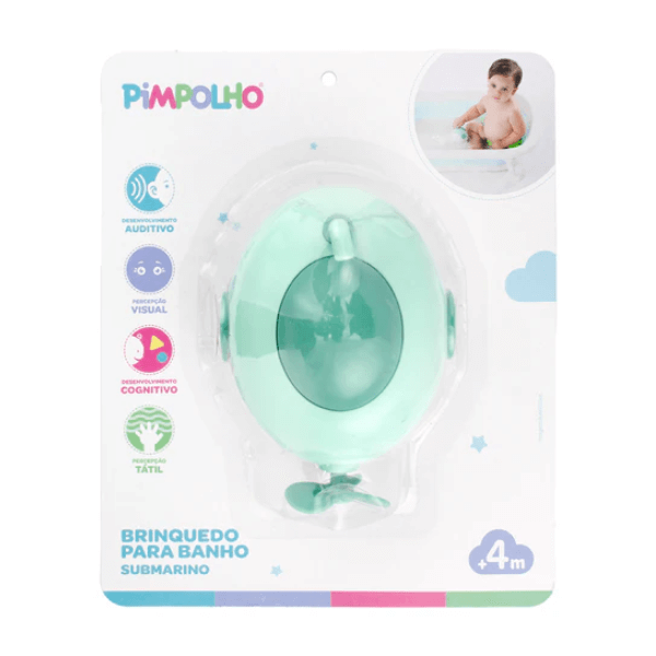 Brinquedo de Banho Submarino Verde Pimpolho