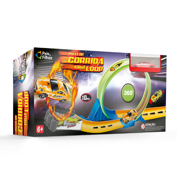 Pista de Corrida com Loop 360 Pais e Filhos