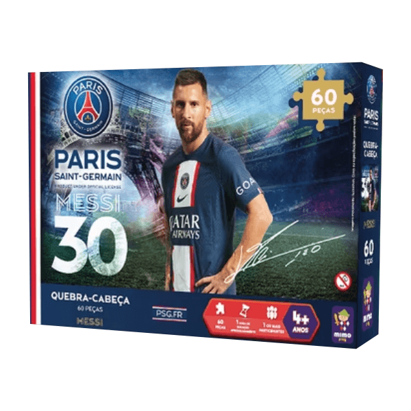 Quebra-Cabeça 60 Peças PSG Messi Mimo