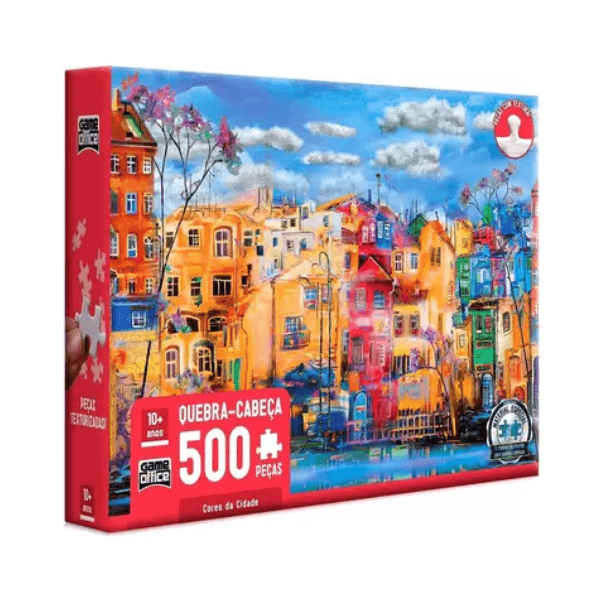 Quebra-Cabeça 500 Peças Cores da Cidade Game Office