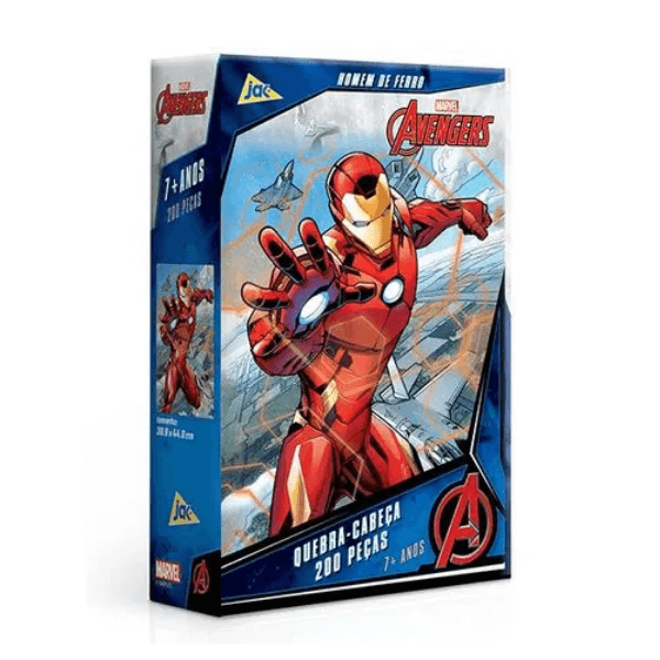 Quebra-Cabeça 200 Peças Marvel Homem de Ferro Jak