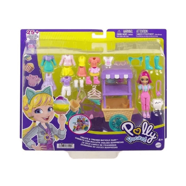 Polly Pocket Carrinho de Doces Surpresas HHX76 Mattel