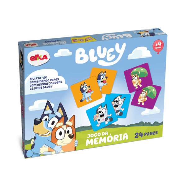 Jogo da Memória Bluey e Bingo Elka