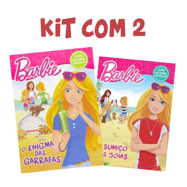Kit com 2 Livros Barbie com Histórias