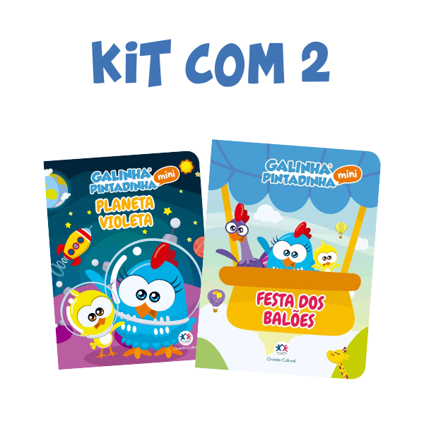 Kit com 2 Livros Galinha Pintadinha Mini