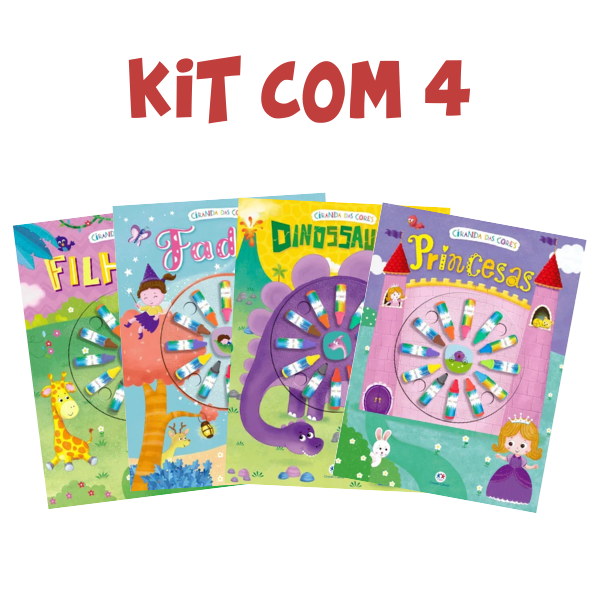 Kit com 4 Livros com Giz