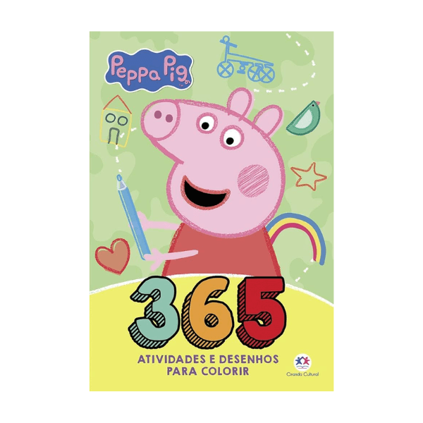 Livro 365 Atividades e Desenhos para Colorir Peppa Pig