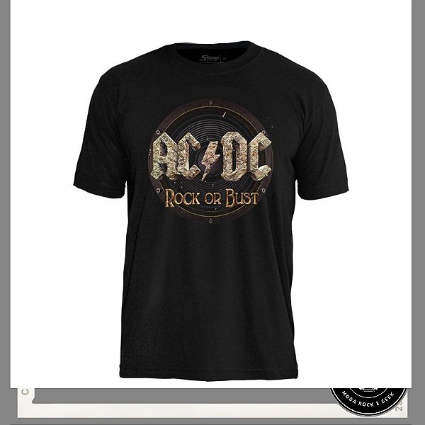 Camiseta ACDC Rock  Or Bust - TS 1057