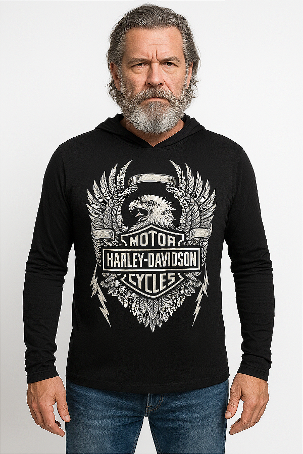 Camiseta manga longa Harley