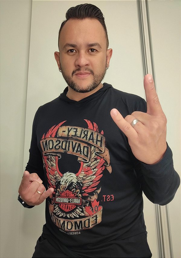 Camiseta manga longa Harley