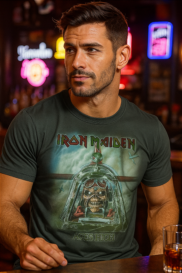 Camiseta Especial Iron Maiden Aces High