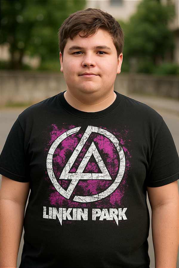 Camiseta preta banda Linkin Park REF 90