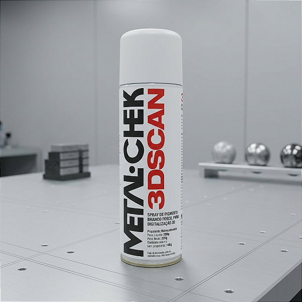Spray para Contraste - Scanner 3D - Metal-Chek 3DSCAN