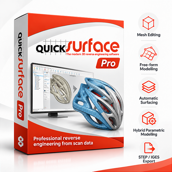 Quicksurface Pro Software para Modelagem e Engenharia Reversa (Vitalicio)