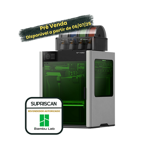 Impressora 3D Bambu Lab H2D com Corte a laser 40W