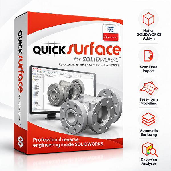 PLUG IN Quicksurface para SolidWorks ( Vitalicio)