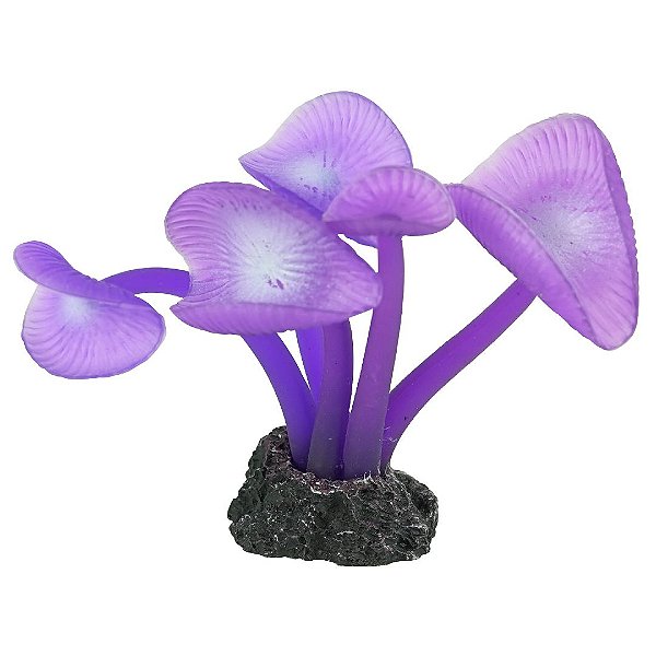 ENFEITE DE SILICONE SOMA CORAL MUSHROOM LONG STEM ROXO