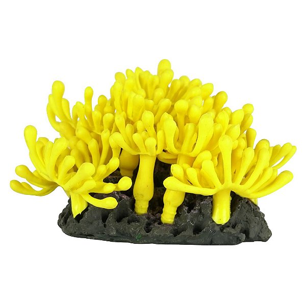 ENFEITE DE SILICONE SOMA CORAL LEATHER FINGER AMARELO 04
