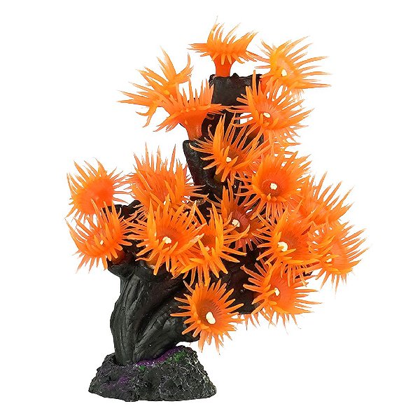 ENFEITE DE SILICONE SOMA CORAL SUN POLIPOS VERMELHOS