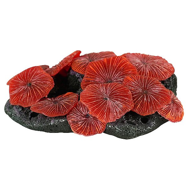 ENFEITE DE SILICONE SOMA CORAL RICORDEA VERMELHA 04
