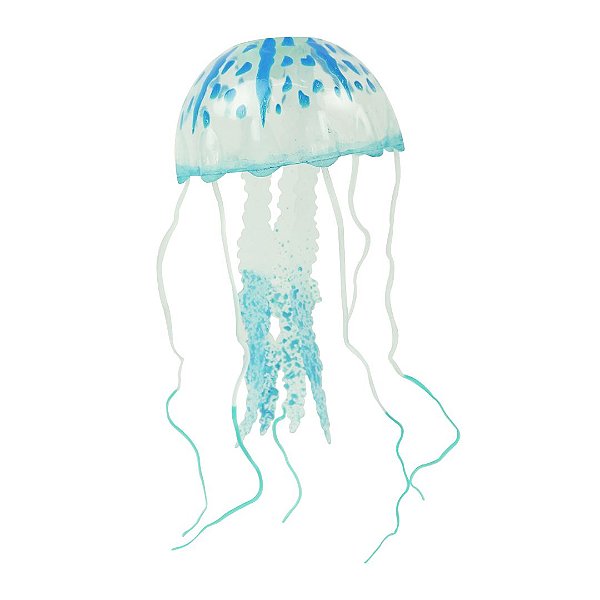 ENFEITE DE SILICONE SOMA JELLYFISH AZUL MD