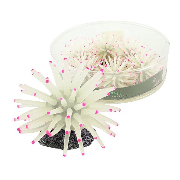 ENFEITE DE SILICONE SOMA ANEMONA SHORT BRANCA 4,5CM(6 UN)