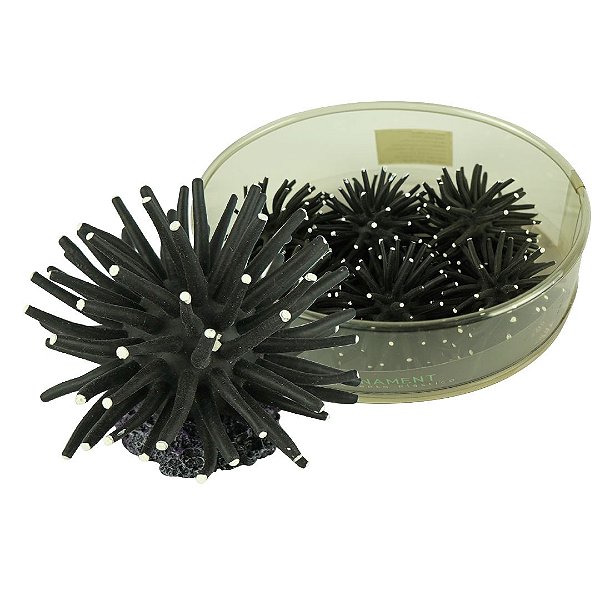 ENFEITE DE SILICONE SOMA ANEMONA SHORT PRETA 4,5 CM(6 UN)