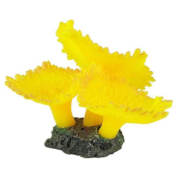 ENFEITE DE SILICONE SOMA CORAL MUSHROOM SPOTTED LARANJA 04