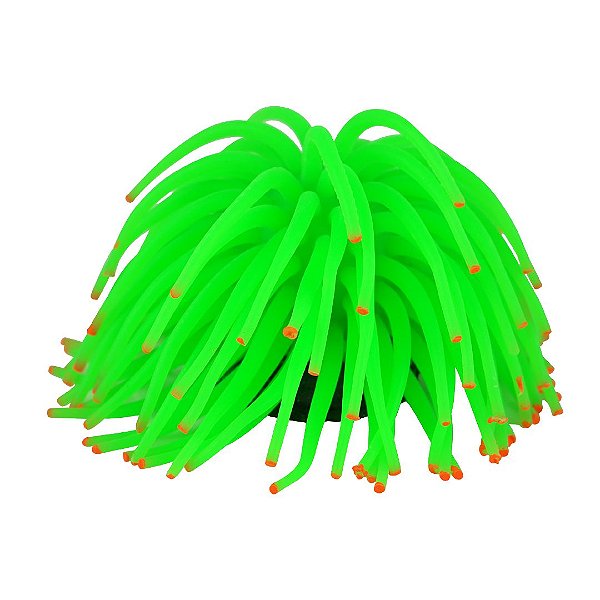 ENFEITE DE SILICONE SOMA ANEMONA SHORT VERDE 11 CM