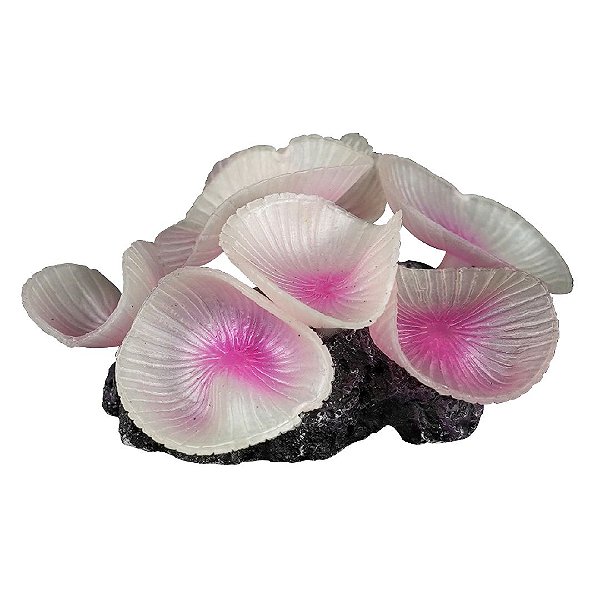 ENFEITE DE SILICONE SOMA CORAL MUSHROOM GIANT BRANCO