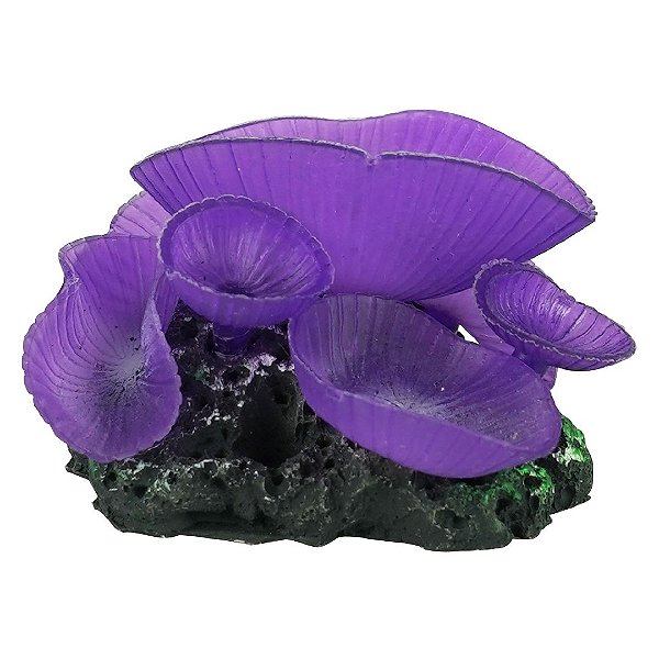 ENFEITE DE SILICONE SOMA CORAL MUSHROOM GIANT ROXO