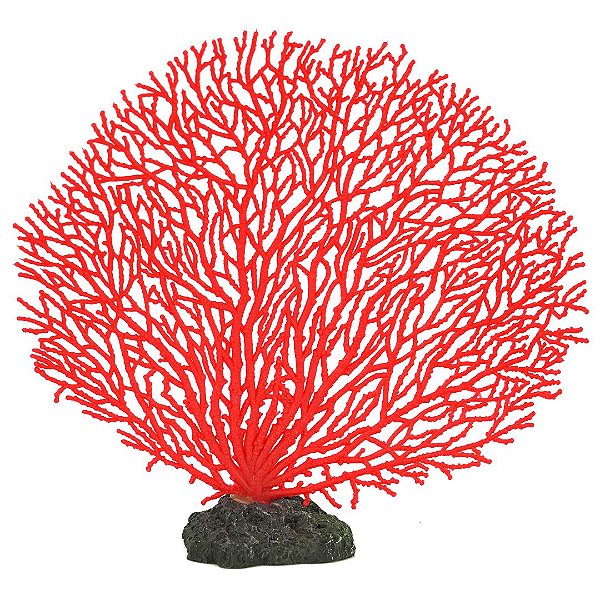 ENFEITE DE SILICONE SOMA INVERT GORGONIA SEAFAN VERMELHA