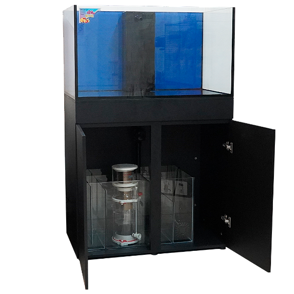 AQUARIO MARINHO BOYU COM SUMP E MOVEL HA- 900 250L PRETO 220V