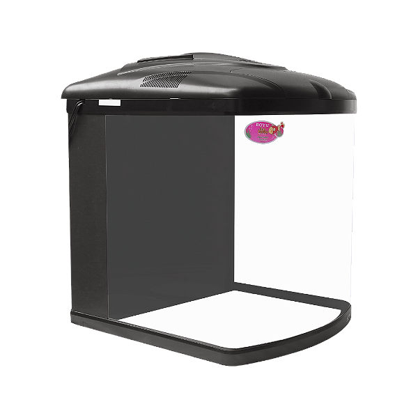 AQUARIO CURVO BOYU TL-550 ZUMBO 128L PRETO 220V