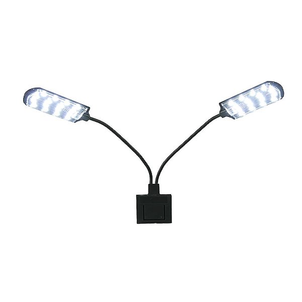 LUMINARIA LED SOMA X 7 PRETA (15W) LED BRANCO AUTOVOLT