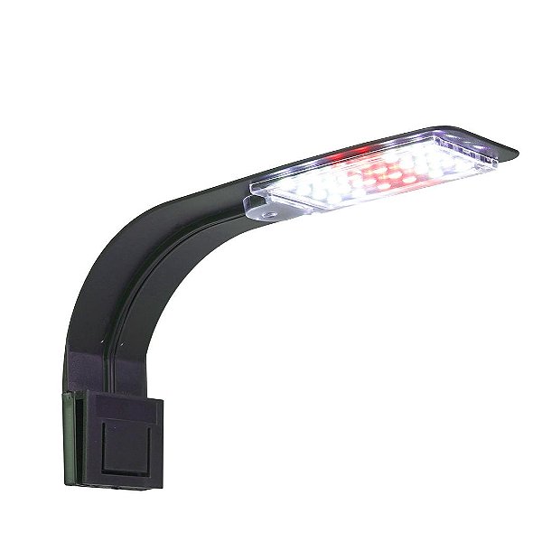LUMINARIA LED SOMA X 5 PRETA (10W) LED BRANCO/VERMELHO 127V