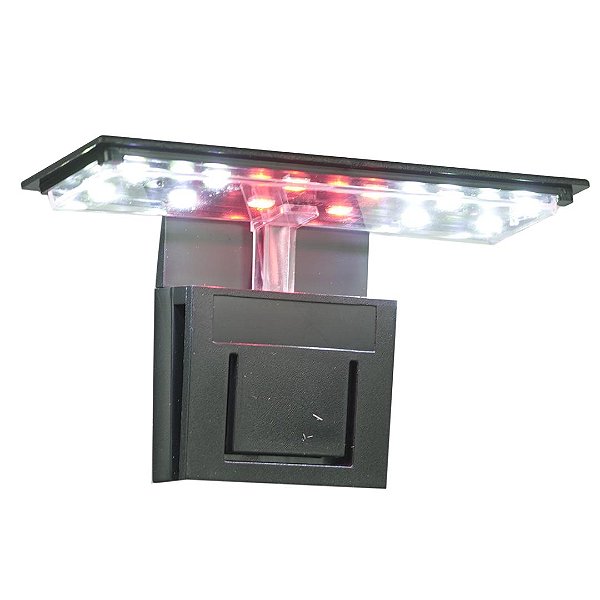 Luminária Led Soma X3 Preta (5w) Led Branco/vermelho 127v
