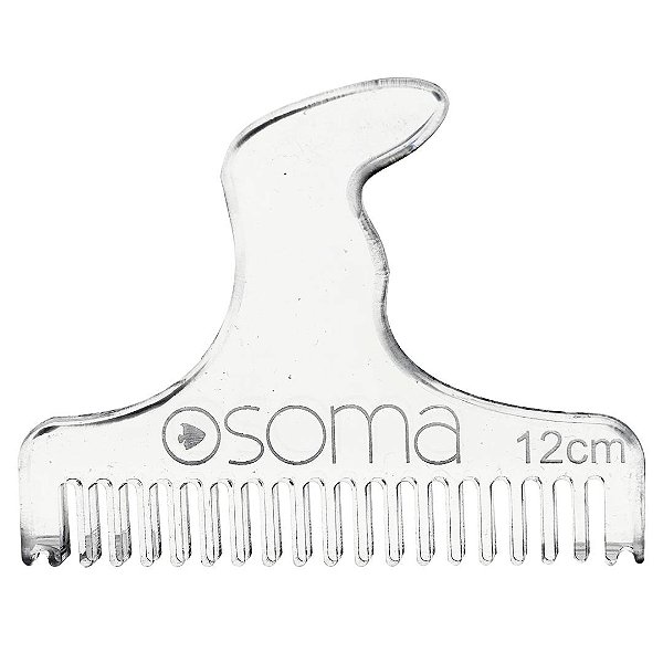 Pente Multifuncional Soma Acrilico P/substrato 12cm Incolor